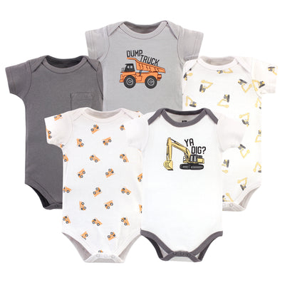 Hudson Baby Cotton Bodysuits, Ya Dig?