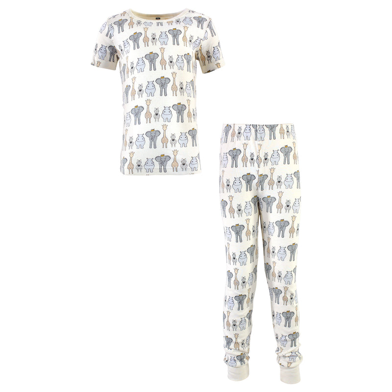 Hudson Baby Cotton Pajama Set, Royal Safari