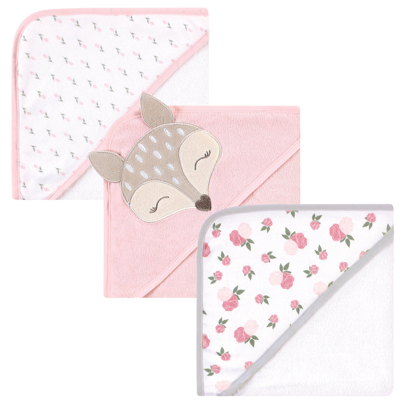 Hudson Baby Cotton Rich Hooded Towels, Fawn