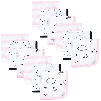 Hudson Baby Cotton Muslin Washcloths, Dreamer