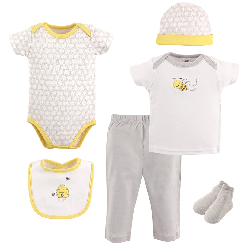 Hudson Baby Layette Boxed Giftset, Bee