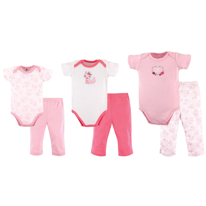 Hudson Baby Layette Boxed Giftset, Fox, Pink