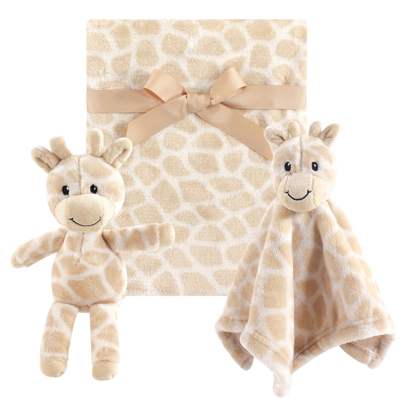 Hudson Baby Plush Blanket, Security Blanket and Toy Set, Giraffe
