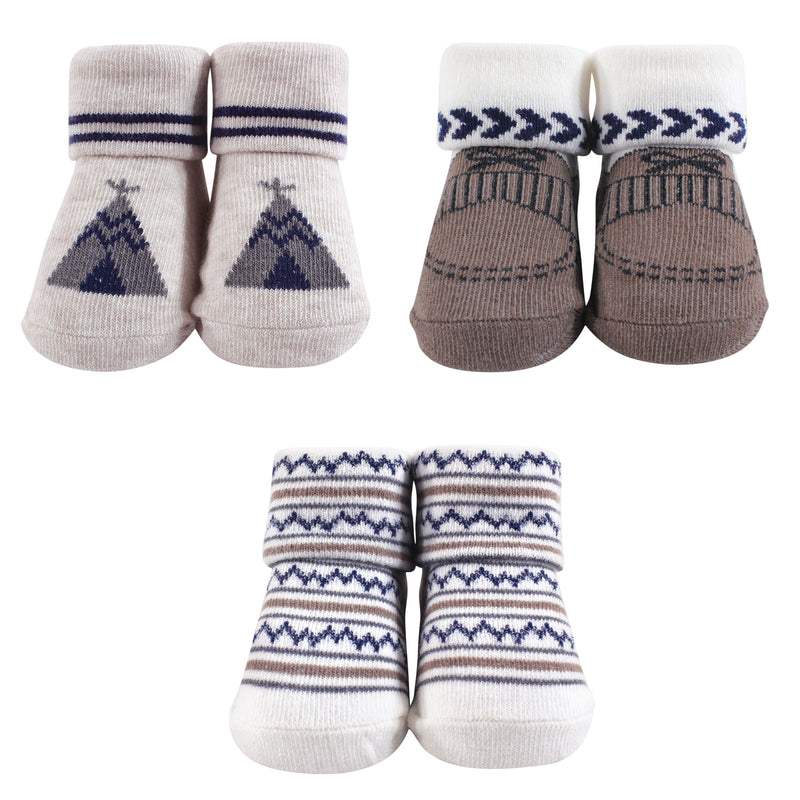 Hudson Baby Socks Boxed Giftset, Teepee