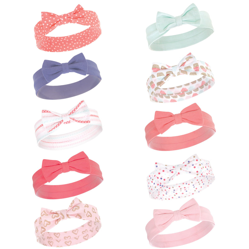 Hudson Baby Cotton and Synthetic Headbands, Cupcake