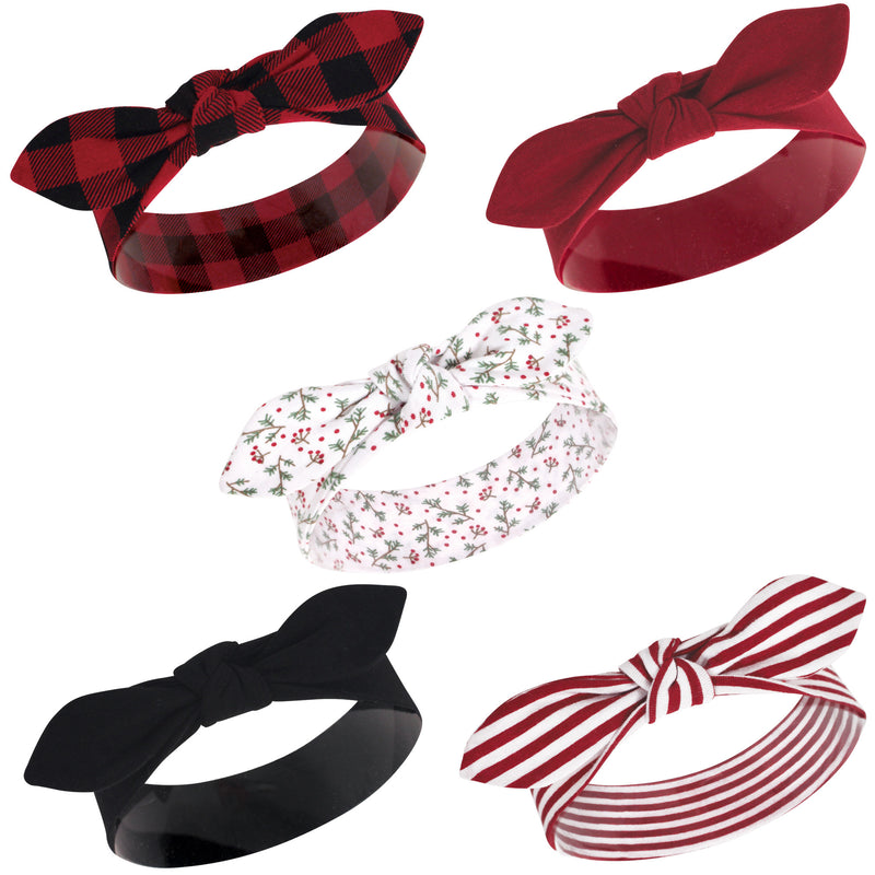 Hudson Baby Cotton and Synthetic Headbands, Winterland