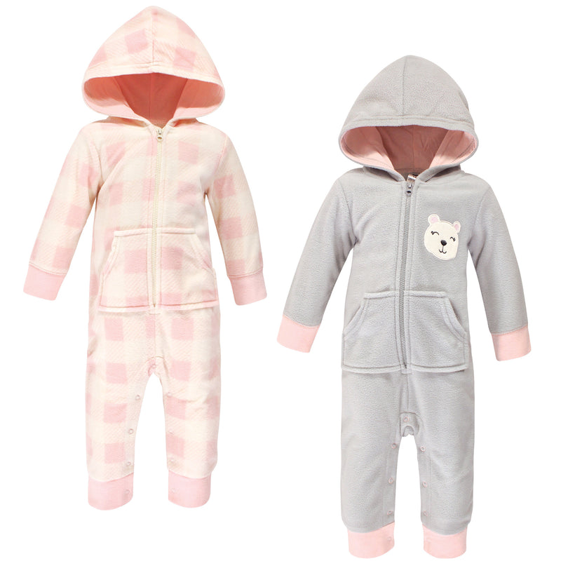 Hudson Baby Fleece Jumpsuits, Coveralls, and Playsuits, Girl Baby Bear