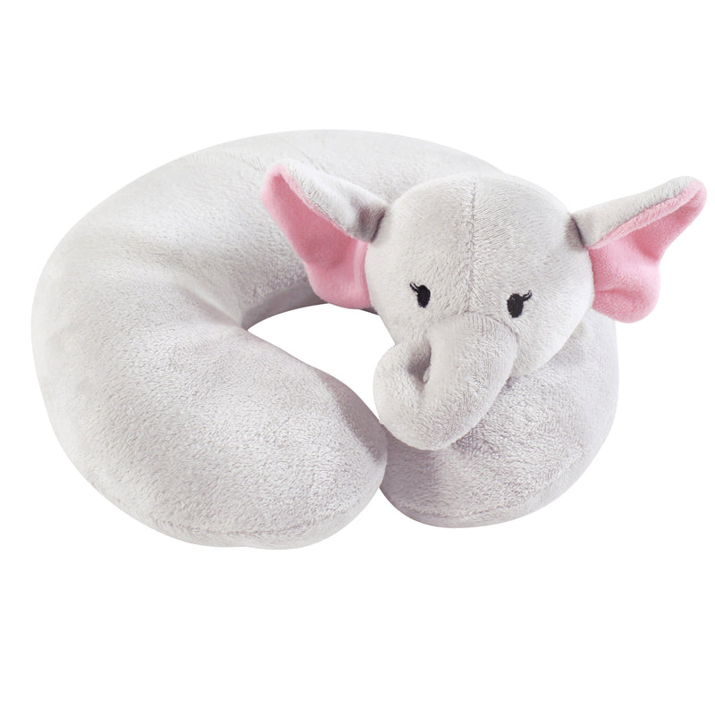 Hudson Baby Neck Pillow, Pretty Elephant
