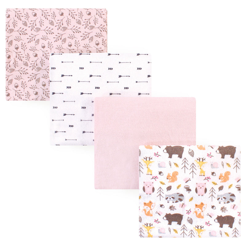 Hudson Baby Cotton Flannel Receiving Blankets, Girl Pinecone