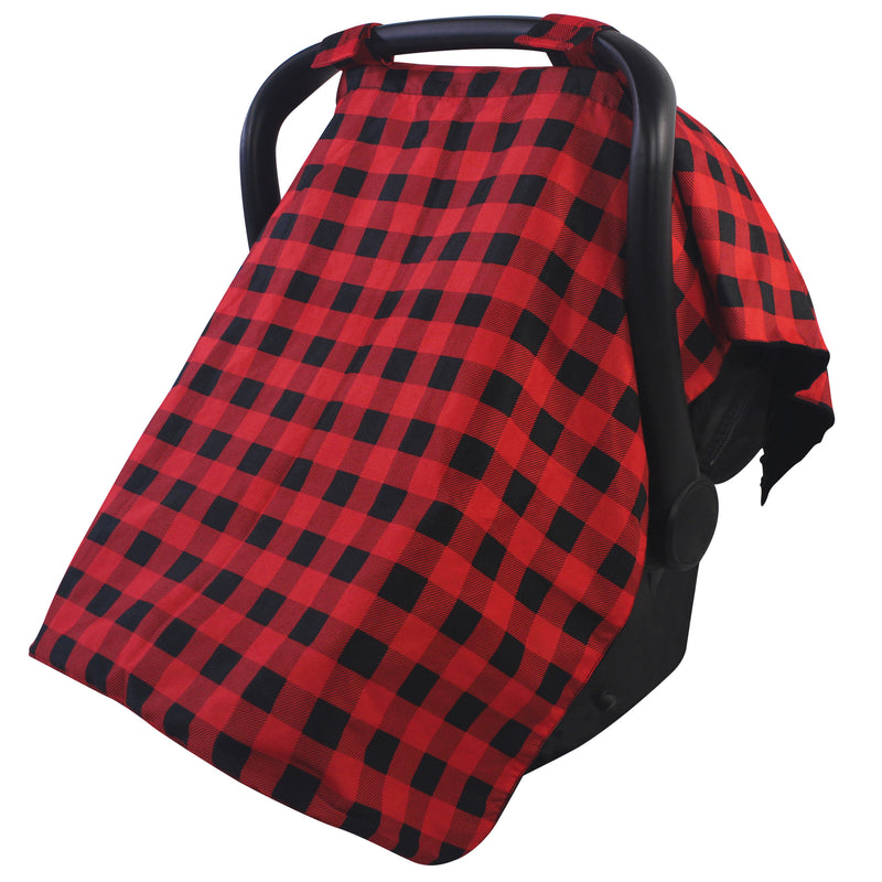 Hudson Baby Reversible Car Seat and Stroller Canopy, Buffalo Plaid