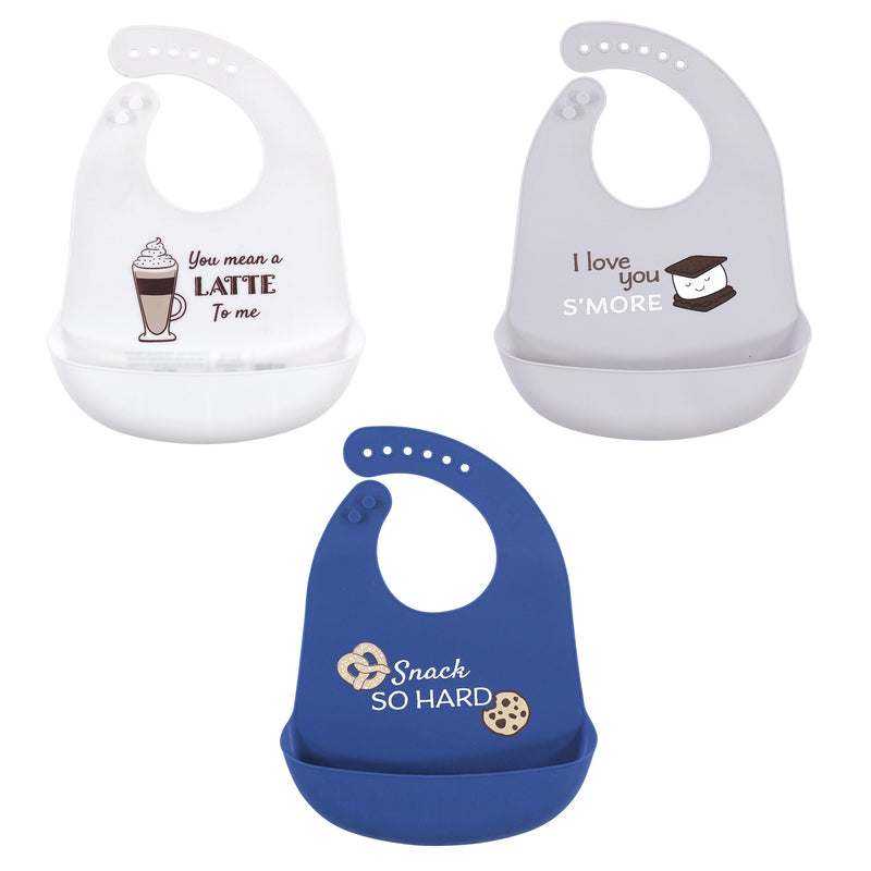 Hudson Baby Silicone Bibs, You Mean A Latte