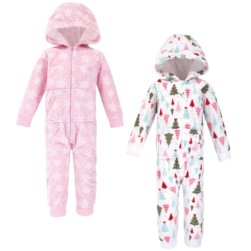 Hudson Baby Fleece Jumpsuits, Coveralls, and Playsuits, Sparkle Trees Toddler