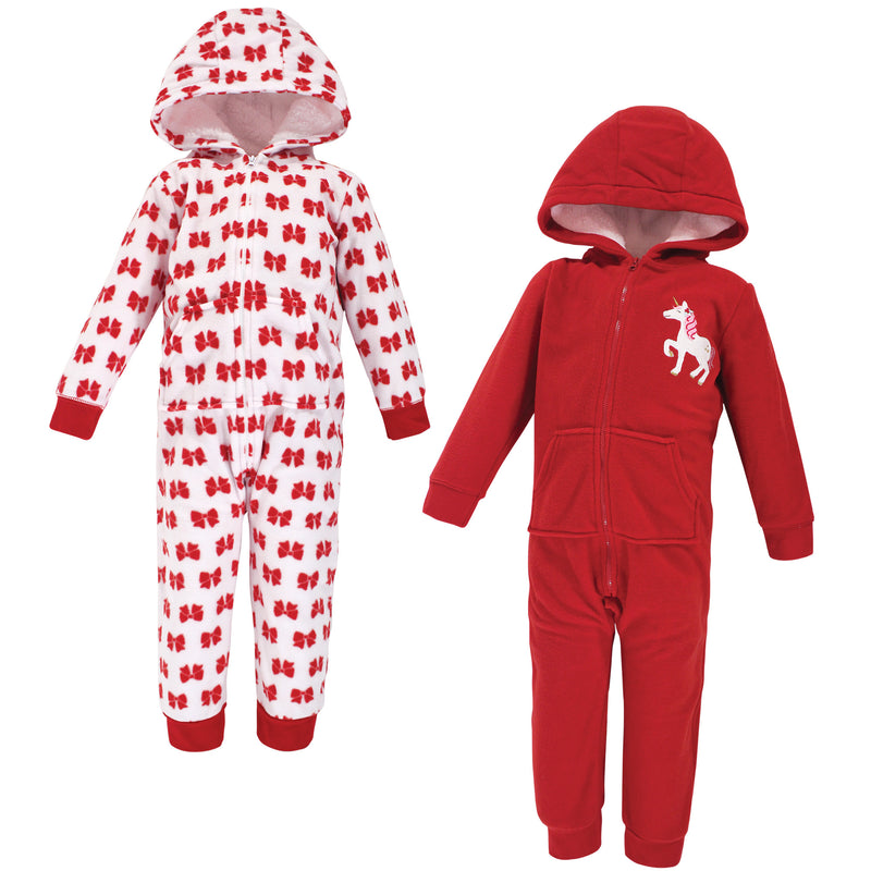 Hudson Baby Fleece Jumpsuits, Coveralls, and Playsuits, Christmas Unicorn Toddler