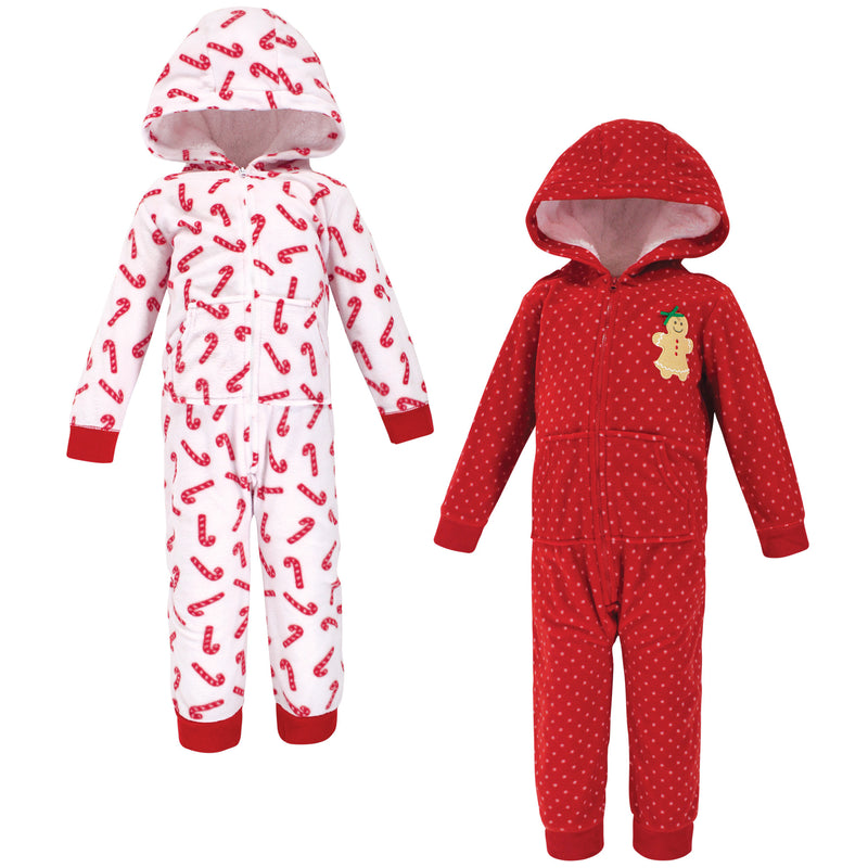 Hudson Baby Fleece Jumpsuits, Coveralls, and Playsuits, Sugar Spice Toddler