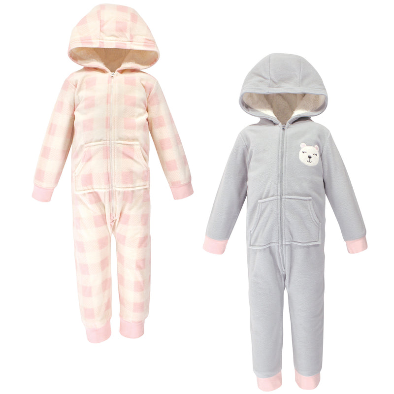 Hudson Baby Fleece Jumpsuits, Coveralls, and Playsuits, Girl Baby Bear Toddler