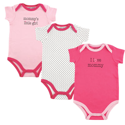 Luvable Friends Cotton Bodysuits, Girl Mommy