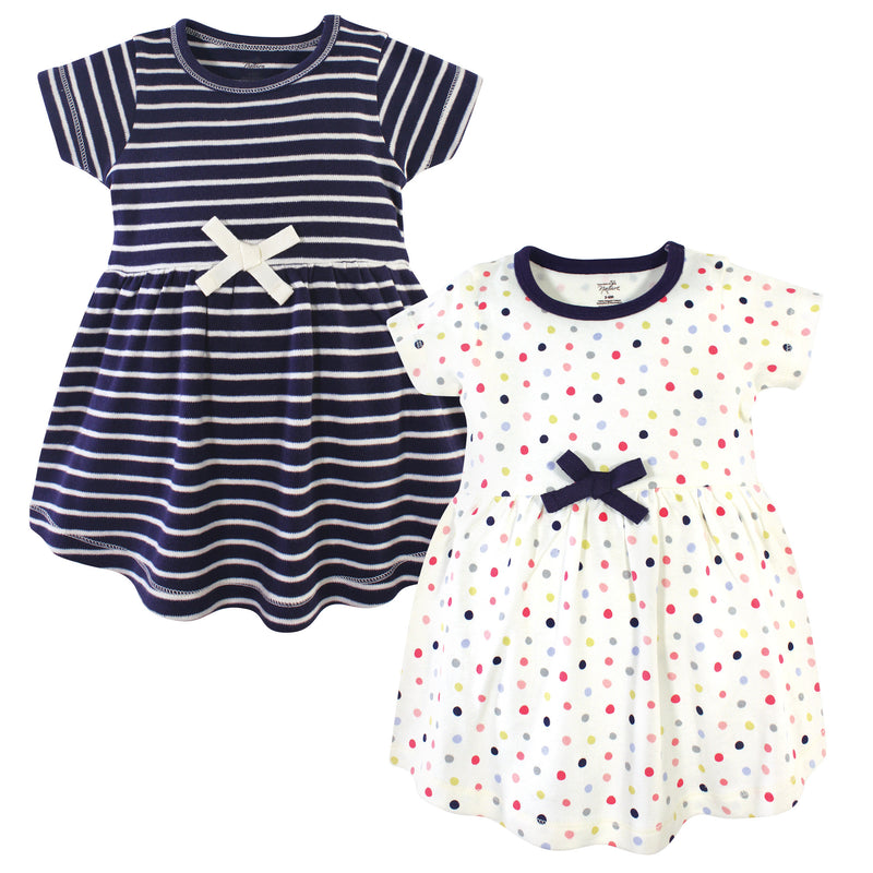 Touched by Nature Organic Cotton Short-Sleeve Dresses, Colorful Dot