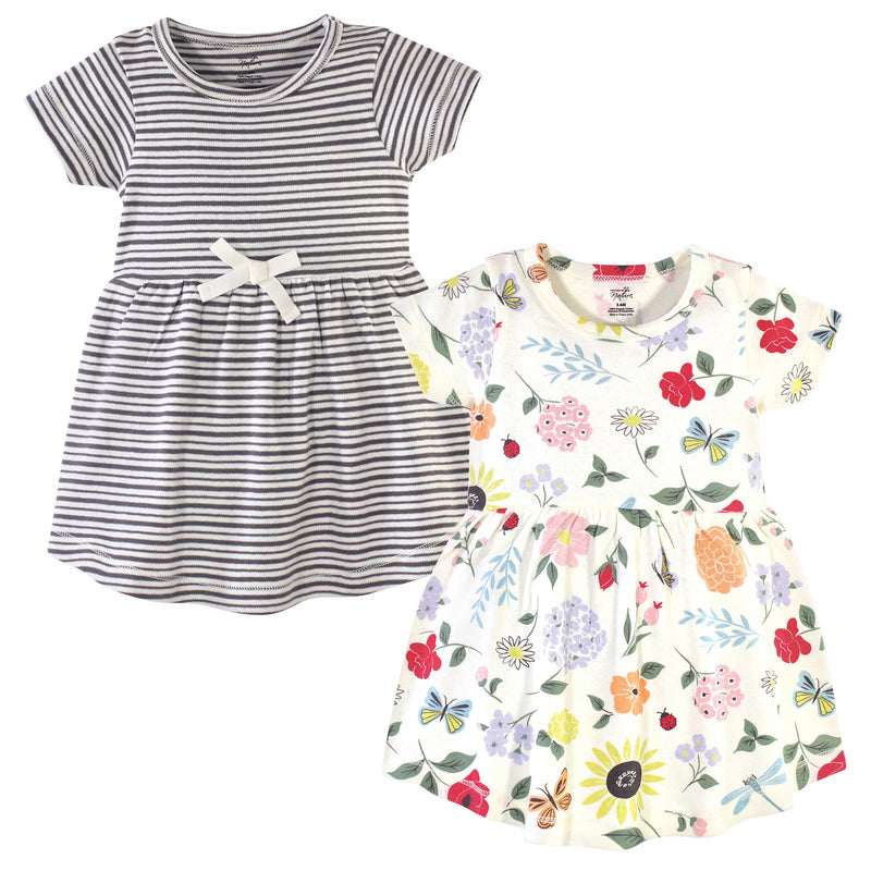 Touched by Nature Organic Cotton Short-Sleeve Dresses, Flutter Garden