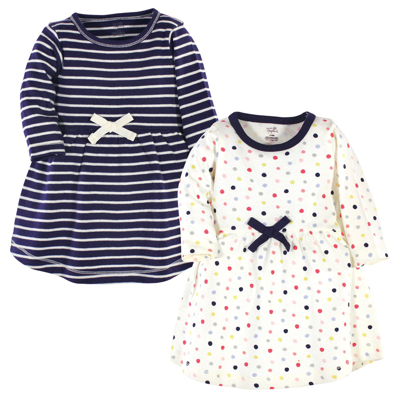 Touched by Nature Organic Cotton Long-Sleeve Dresses, Colorful Dot