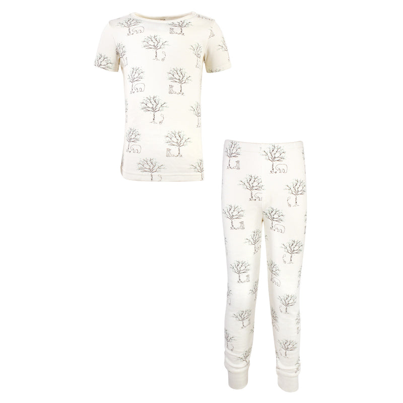 Touched by Nature Organic Cotton Tight-Fit Pajama Set, Birch Trees