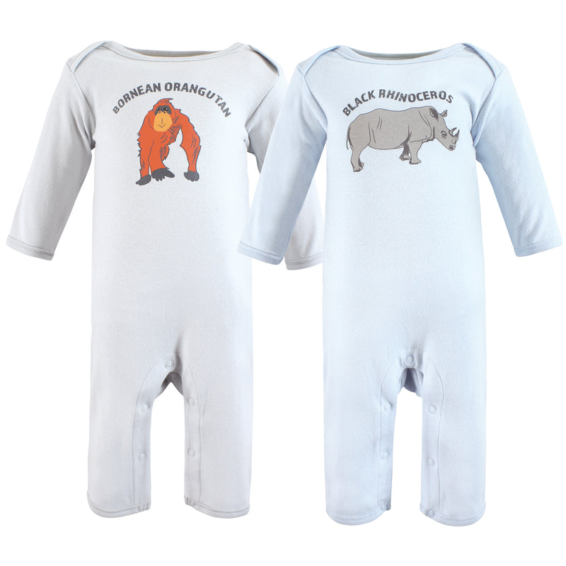 Touched by Nature Organic Cotton Coveralls, Endangered Rhino