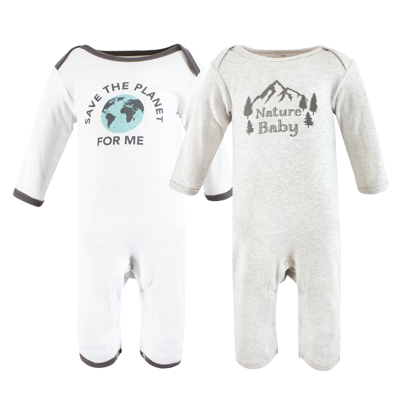Touched by Nature Organic Cotton Coveralls, Nature Baby