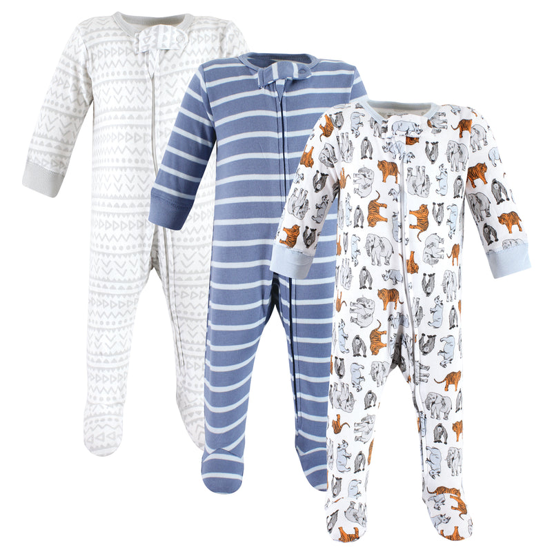 Touched by Nature Organic Cotton Sleep and Play, Boy Endangered Safari