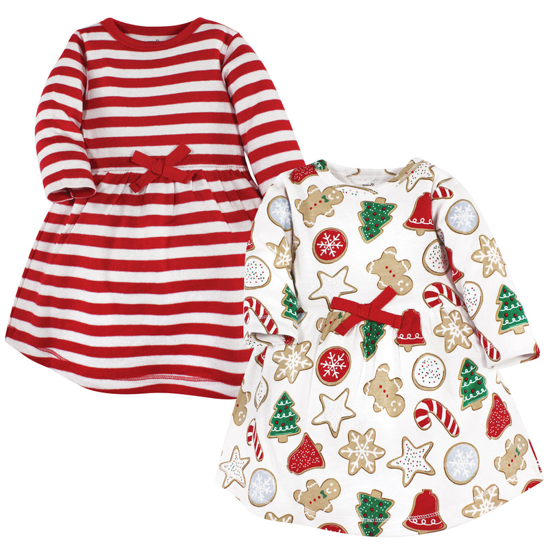Touched by Nature Organic Cotton Short-Sleeve and Long-Sleeve Dresses, Christmas Cookies