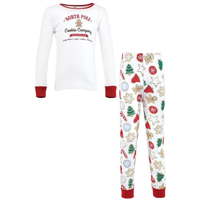 Touched by Nature Organic Cotton Tight-Fit Pajama Set, Christmas Cookies