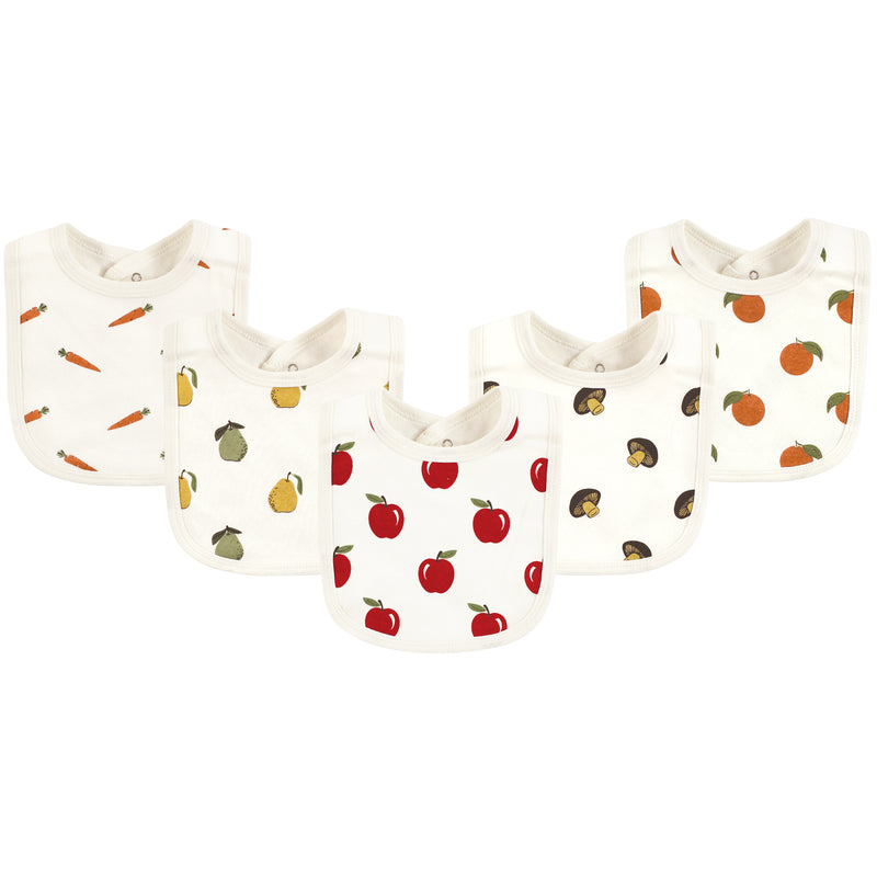 Touched by Nature Organic Cotton Bibs, Fruits And Veggies