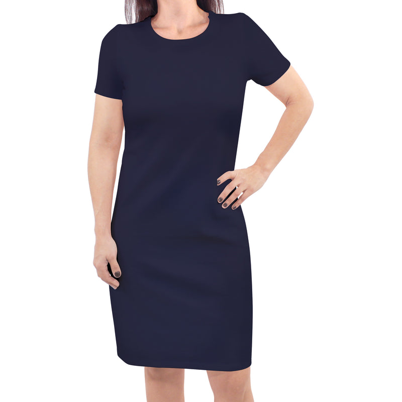 Touched by Nature Organic Cotton Short-Sleeve Dresses, Navy