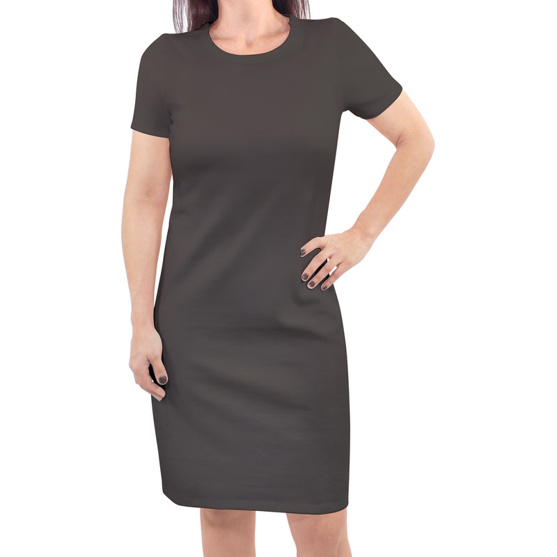 Touched by Nature Organic Cotton Short-Sleeve Dresses, Charcoal