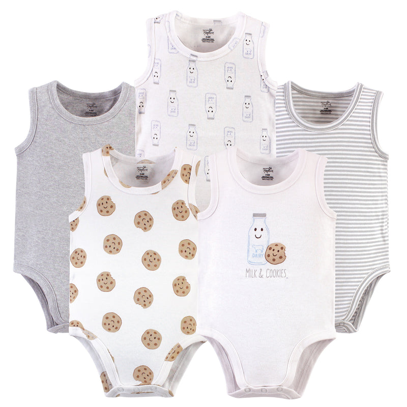 Touched by Nature Organic Cotton Bodysuits, Milk Cookies