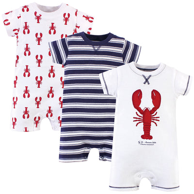 Touched by Nature Organic Cotton Rompers, LobsterÂ 