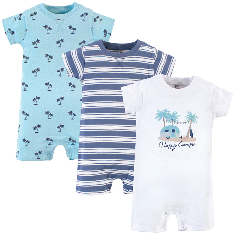 Touched by Nature Organic Cotton Rompers, CamperÂ 