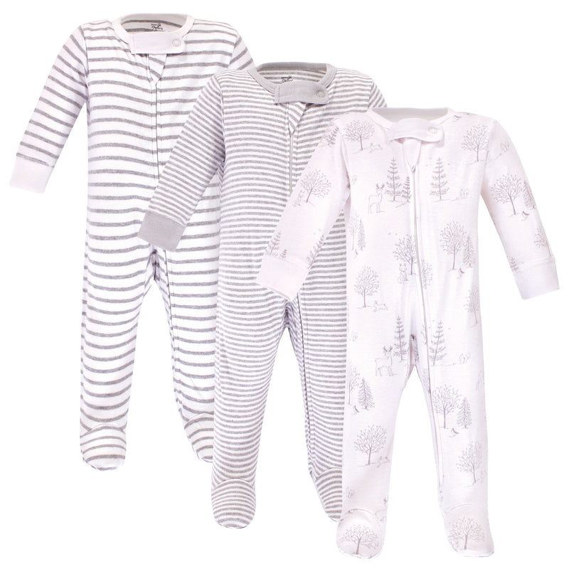 Touched by Nature Organic Cotton Sleep and Play, Gray Woodland