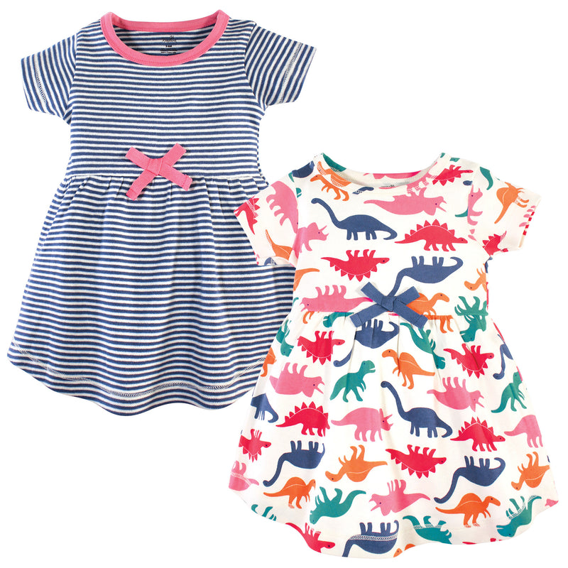 Touched by Nature Organic Cotton Short-Sleeve Dresses, Dinosaurs