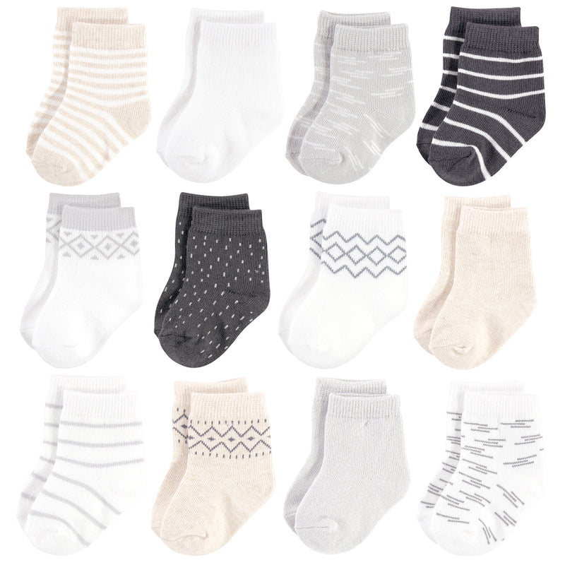 Touched by Nature Organic Cotton Socks, Modern Neutral