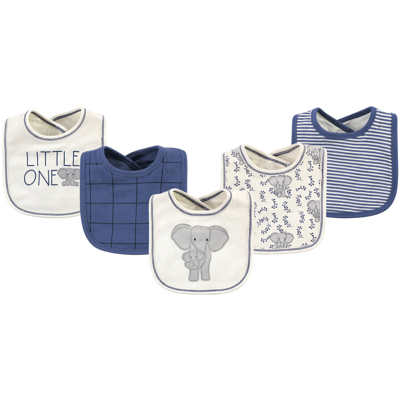 Touched by Nature Organic Cotton Bibs, Elephant