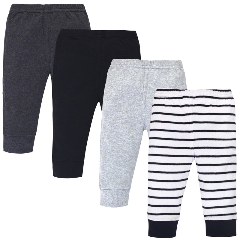 Touched by Nature Organic Cotton Pants, Gray Black Stripe