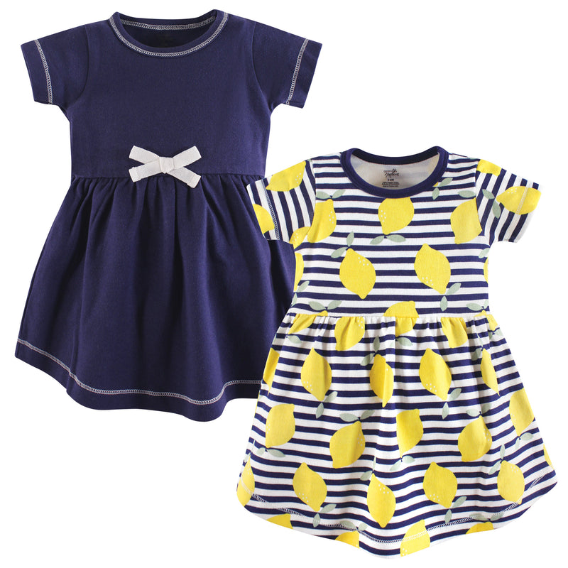 Touched by Nature Organic Cotton Short-Sleeve Dresses, Lemons