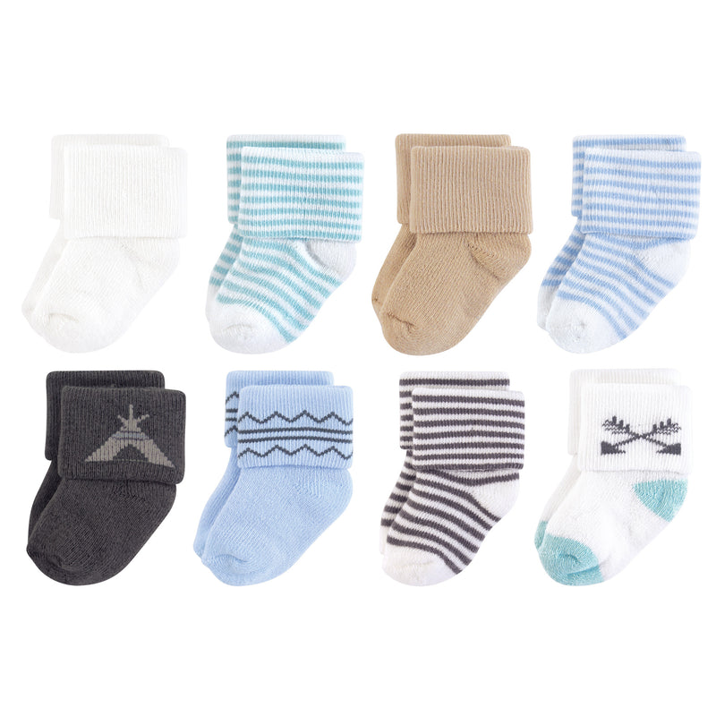 Touched by Nature Organic Cotton Socks, Charcoal Teepee