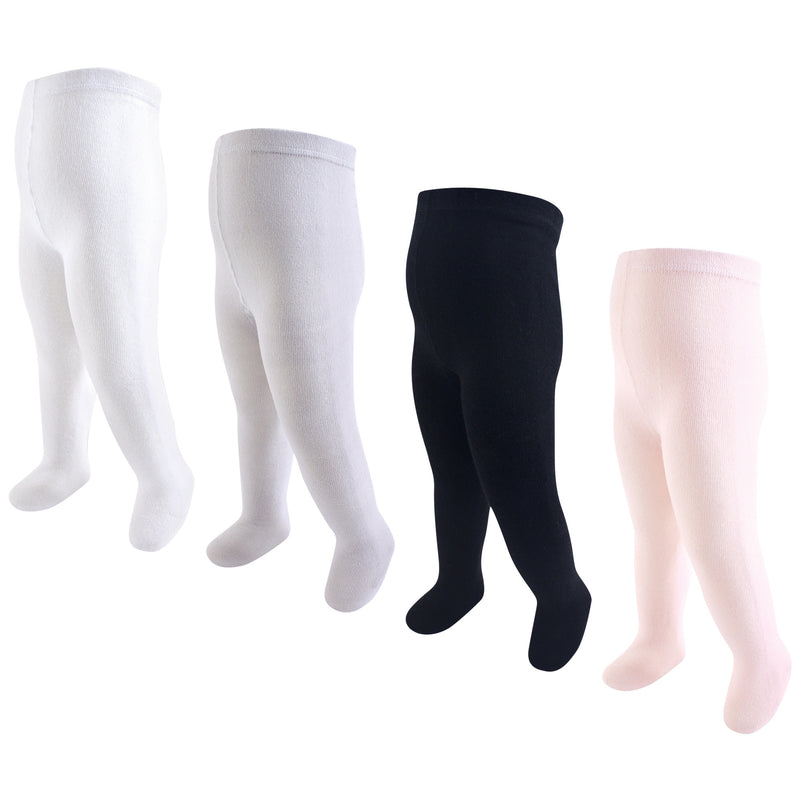 Touched by Nature Organic Cotton Tights, Lt. Pink Black
