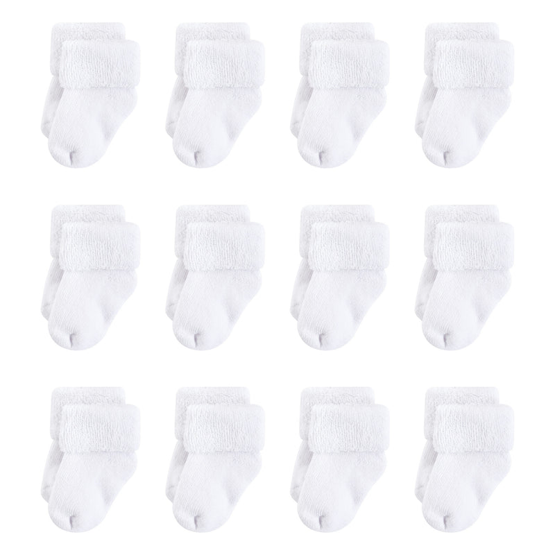 Touched by Nature Organic Cotton Socks, White Terry