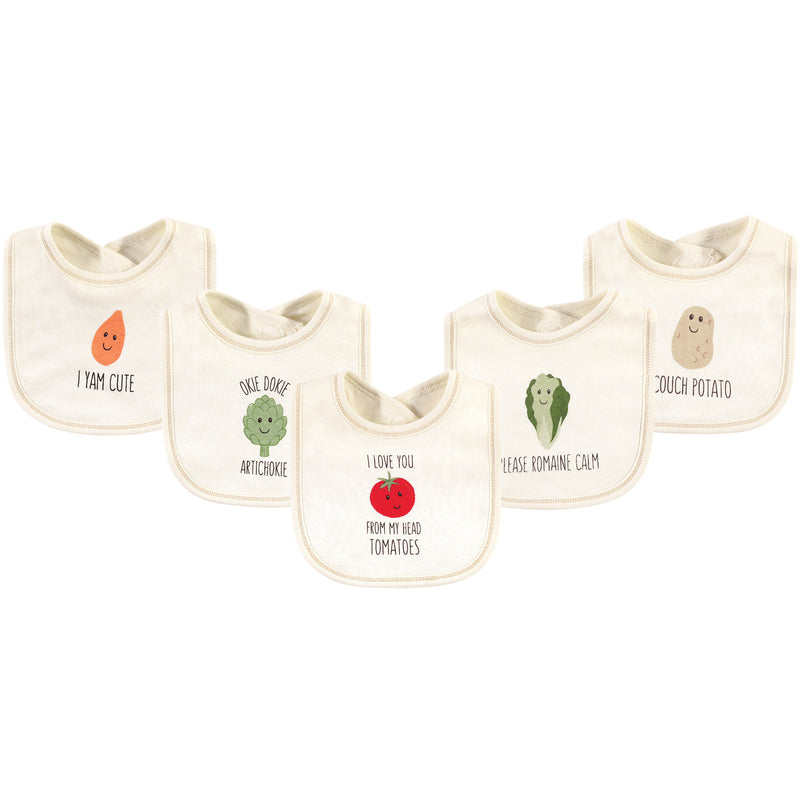 Touched by Nature Organic Cotton Bibs, Tomatoes