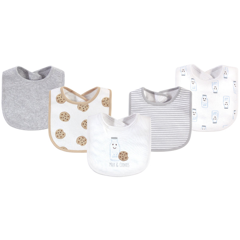 Touched by Nature Organic Cotton Bibs, Milk Cookies