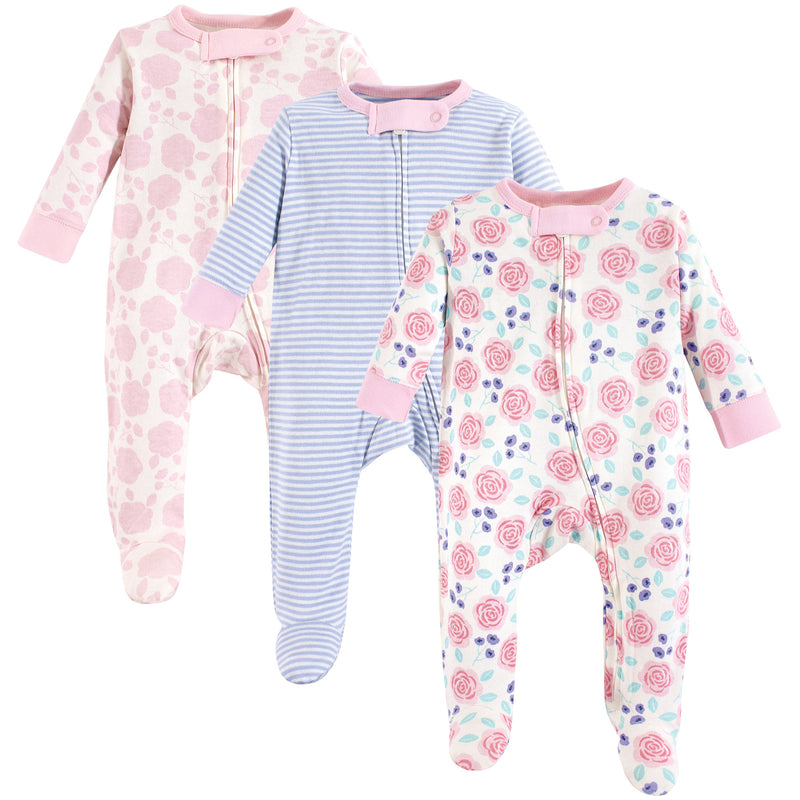 Touched by Nature Organic Cotton Sleep and Play, Pink Rose