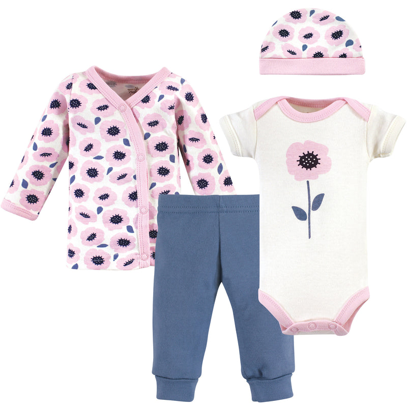 Touched by Nature Organic Cotton Preemie Layette Set, Blossoms