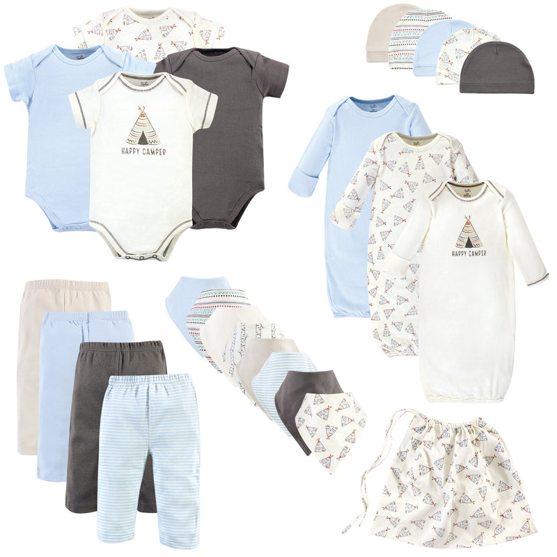 Touched by Nature Organic Cotton Layette Set and Giftset, Teepee