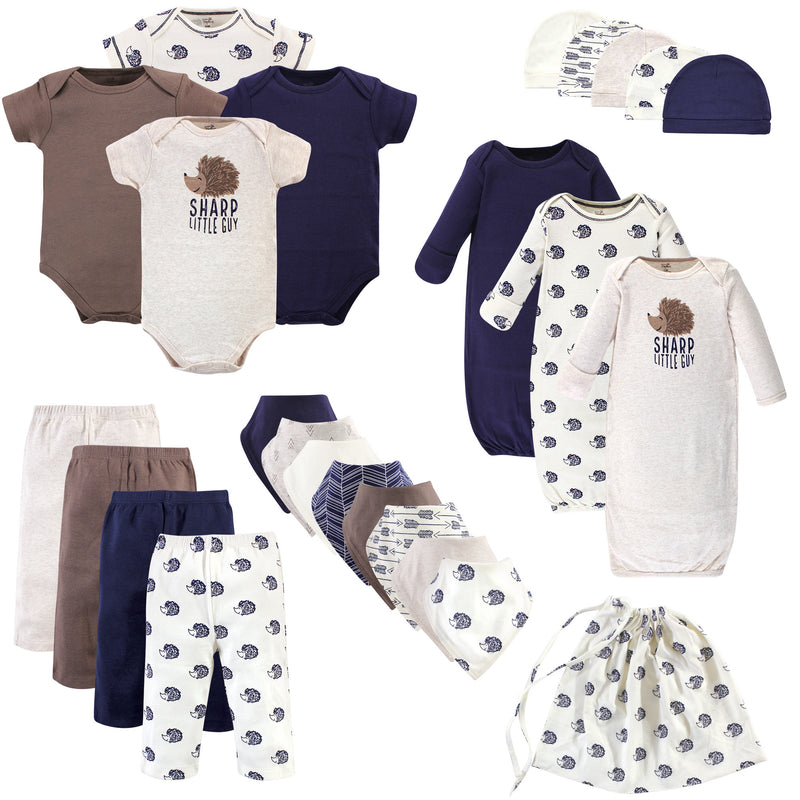 Touched by Nature Organic Cotton Layette Set and Giftset, Hedgehog
